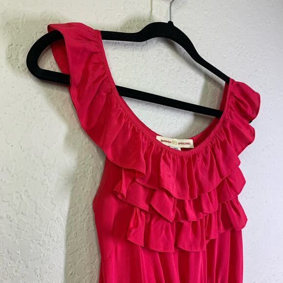 AMANDA UPRICHARD Dress Penny Silk Mini 3‎ Tiered Ruffled Bodice Sleeveless - Picture 6 of 9
